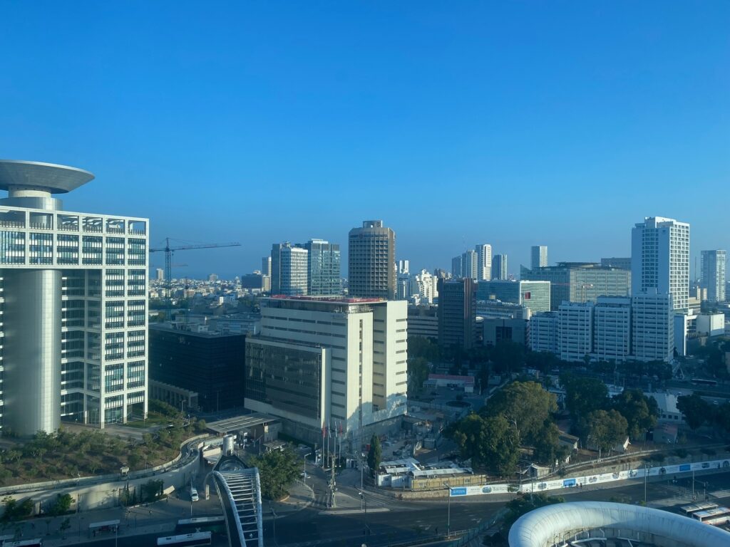 The view from my hotel room in Tel Aviv. 