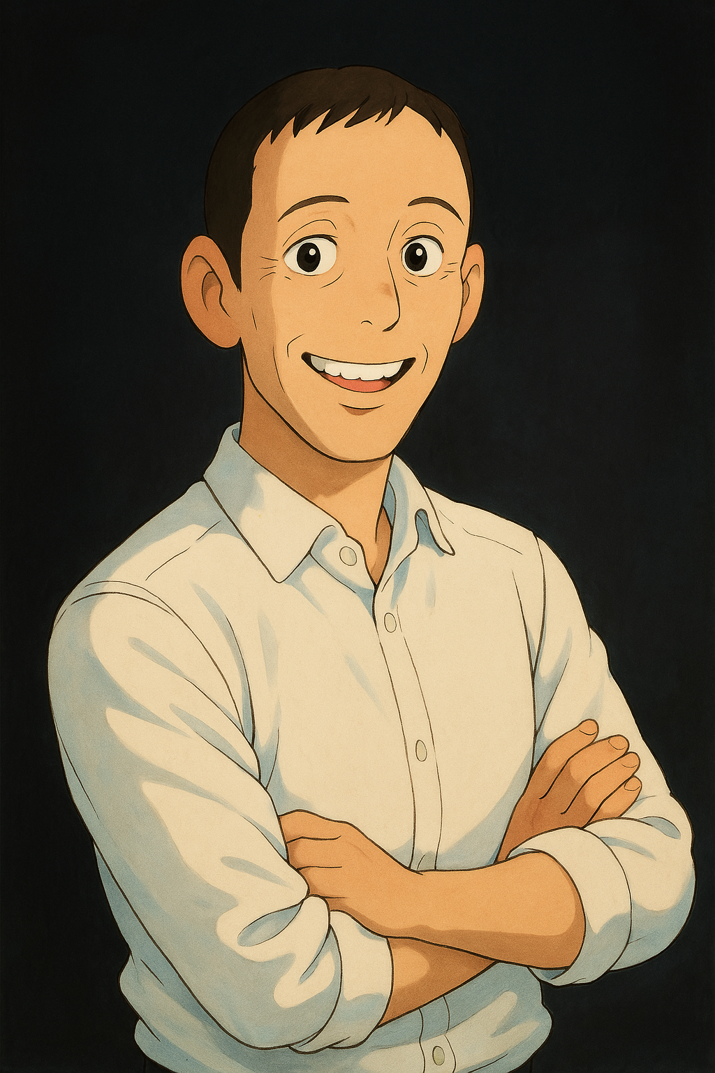 A picture of Stu transformed by ChatGPT.